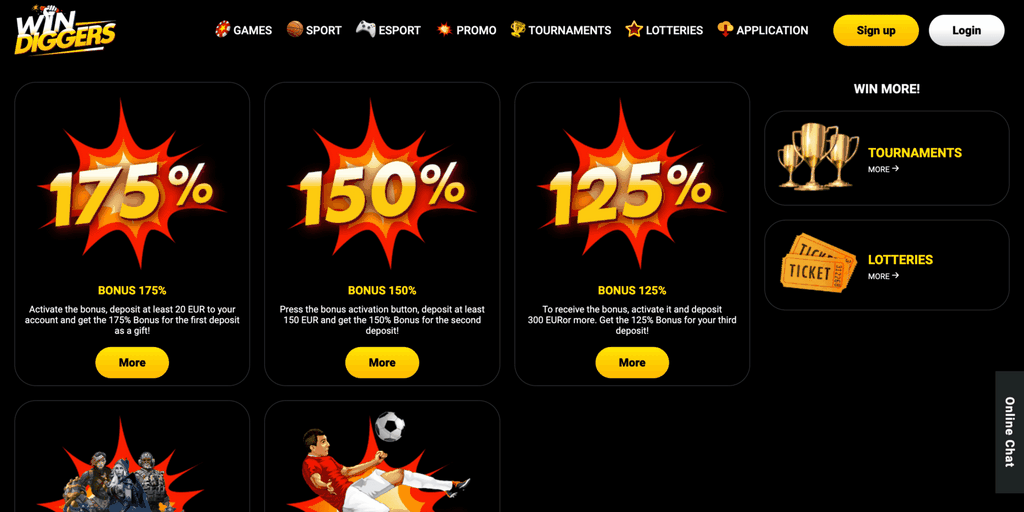 Win Diggers Online Casino Site UK Your Ultimate Gaming Overview